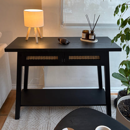 Arrimo black en roble americano