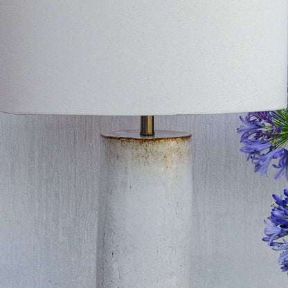 Lámpara de mesa Puelche cerámica gres Blanca
