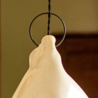 Lámpara Puihua cerámica gres Blanca