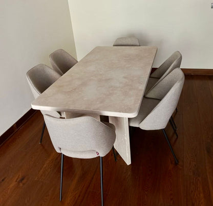 Mesa de Comedor Mármol Rústico II