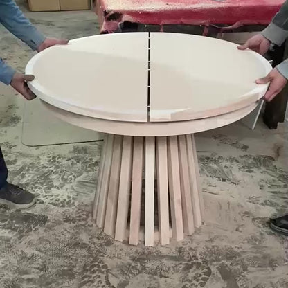 Comedor palillaje extensible en roble americano