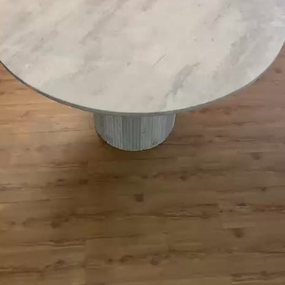 Comedor de Mármol tallado en Travertino Mate