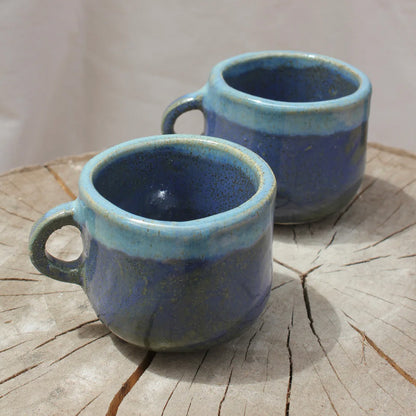 2 Tazas de café cerámica gres